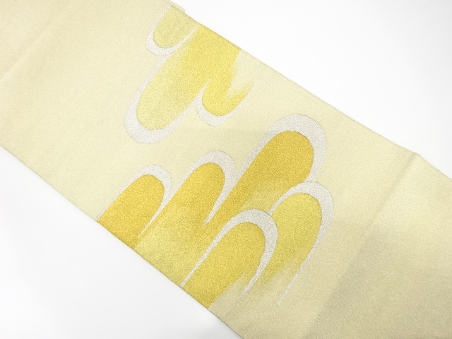 綴れ　ヱ霞模様織り出し　袋帯